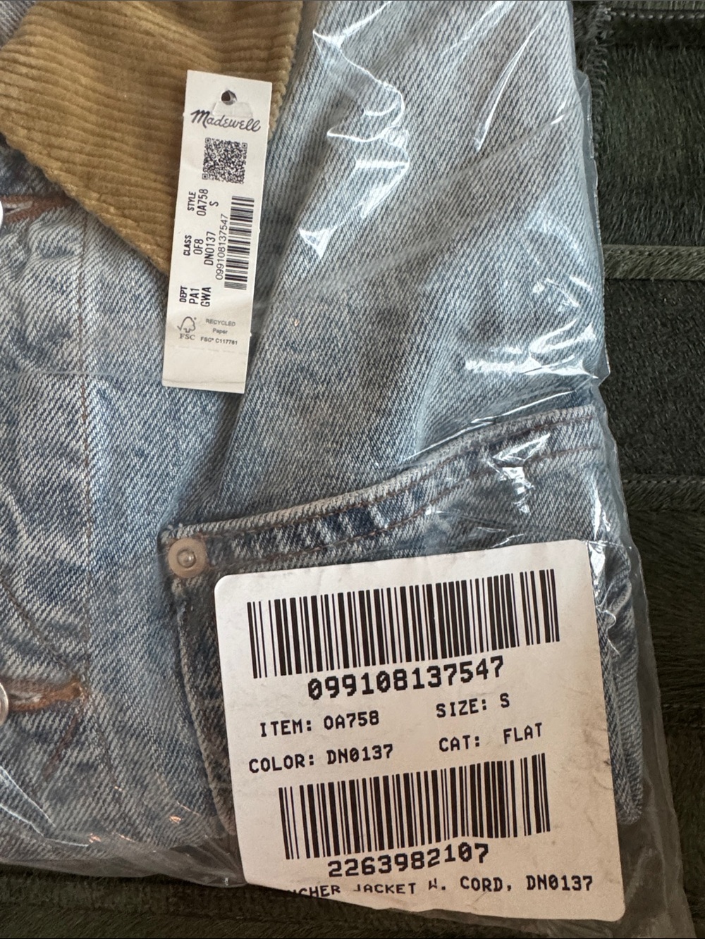 Madewell Denim Rancher Jacket - NWT - Picture 7 of 7